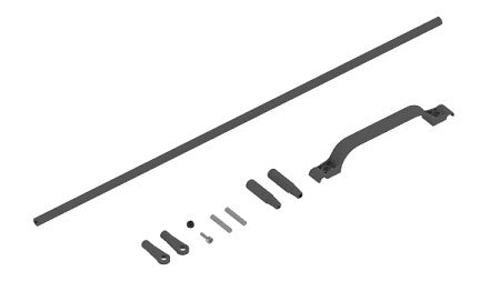 04721 CARBON CONTROL ROD FOR TAIL LOGO 550 SX
