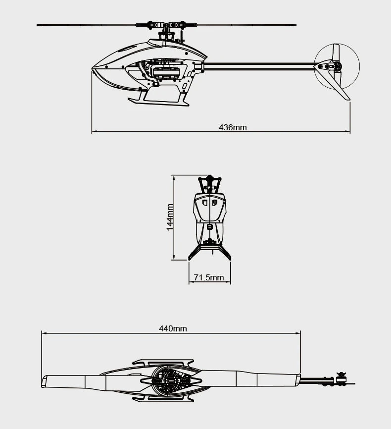 Goosky Legend S2 Helicopter Standard Kit (BNF) - Green/Yellow