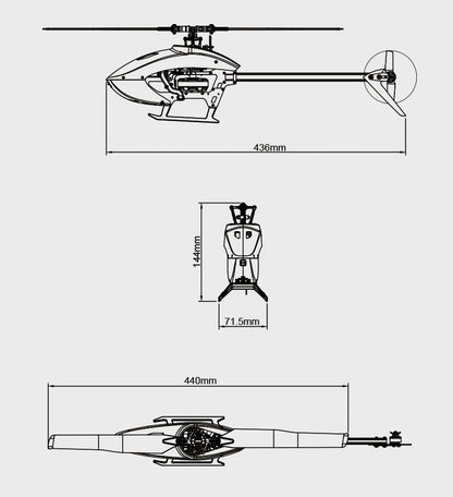 Goosky Legend S2 Helicopter Standard Kit (BNF) - Green/Yellow